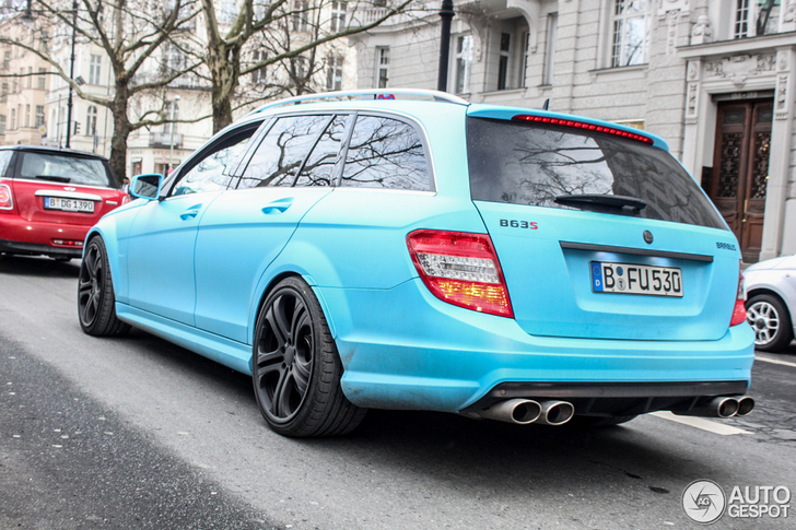 Spotted: baby blue Mercedes-Benz Brabus C B63 S